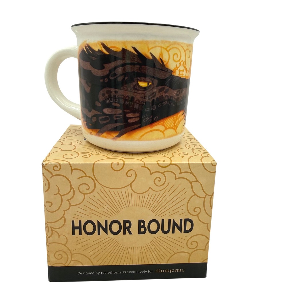 FOURTH WING Rebecca Yarros Illumicrate Honor Bound Mug RosieThorns88 Dragons NEW